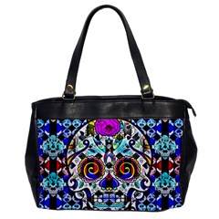 Sugar Skull Pattern 2 Oversize Office Handbag by ExtraGoodSauce