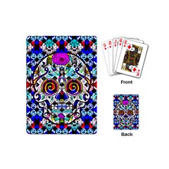 Sugar Skull Pattern 2 Playing Cards Single Design (mini) by ExtraGoodSauce