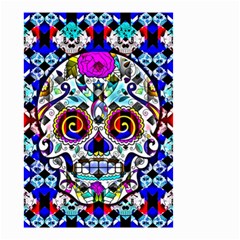 Sugar Skull Pattern 2 Small Garden Flag (two Sides) by ExtraGoodSauce