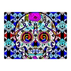 Sugar Skull Pattern 2 Double Sided Flano Blanket (mini)  by ExtraGoodSauce