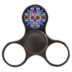 Sugar Skull Pattern 2 Finger Spinner by ExtraGoodSauce