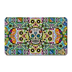 Sugar Skulls Pattern Magnet (rectangular) by ExtraGoodSauce