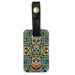 Sugar Skulls Pattern Luggage Tag (one side) Front