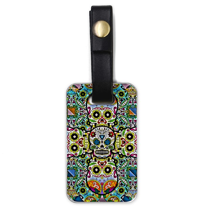 Sugar Skulls Pattern Luggage Tag (one side)