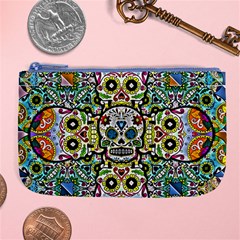 Sugar Skulls Pattern Large Coin Purse by ExtraGoodSauce