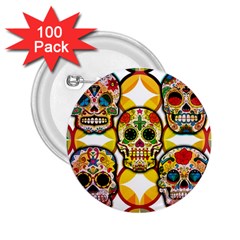 Sugar Skulls 2 25  Buttons (100 Pack)  by ExtraGoodSauce