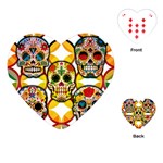 Sugar Skulls Playing Cards Single Design (Heart) Front