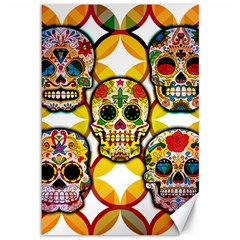 Sugar Skulls Canvas 12  X 18  by ExtraAwesomeSauce