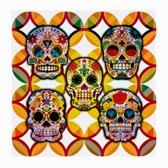 Sugar Skulls Medium Glasses Cloth (2 Sides) by ExtraGoodSauce