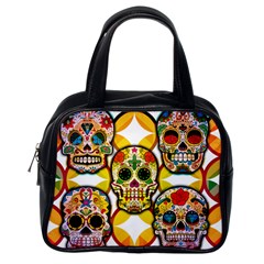 Sugar Skulls Classic Handbag (one Side) by ExtraGoodSauce