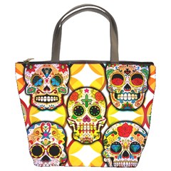 Sugar Skulls Bucket Bag by ExtraGoodSauce