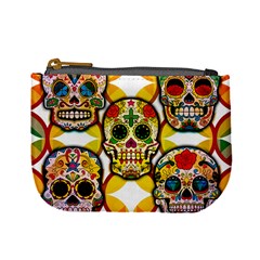 Sugar Skulls Mini Coin Purse by ExtraGoodSauce