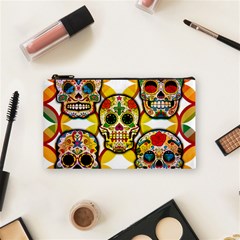 Sugar Skulls Cosmetic Bag (small) by ExtraGoodSauce