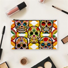 Sugar Skulls Cosmetic Bag (medium) by ExtraGoodSauce