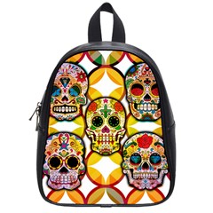 Sugar Skulls School Bag (small) by ExtraGoodSauce