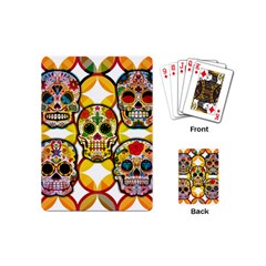 Sugar Skulls Playing Cards Single Design (mini) by ExtraGoodSauce