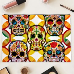 Sugar Skulls Cosmetic Bag (xxl) by ExtraAwesomeSauce