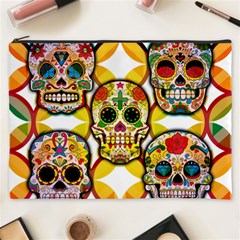 Sugar Skulls Cosmetic Bag (xxxl) by ExtraGoodSauce