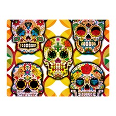 Sugar Skulls Double Sided Flano Blanket (mini)  by ExtraAwesomeSauce