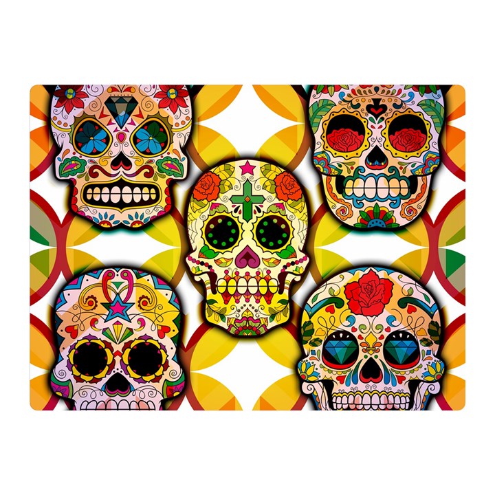 Sugar Skulls Double Sided Flano Blanket (Mini) 