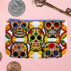 Sugar Skulls Large Coin Purse by ExtraGoodSauce