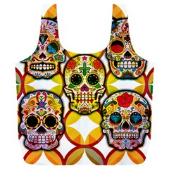 Sugar Skulls Full Print Recycle Bag (xxxl) by ExtraGoodSauce