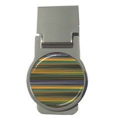 Multicolored Linear Abstract Print Money Clips (round)  by dflcprintsclothing