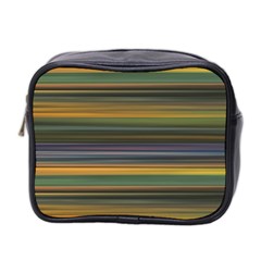 Multicolored Linear Abstract Print Mini Toiletries Bag (two Sides) by dflcprintsclothing