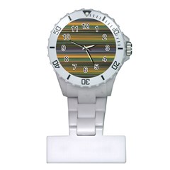 Multicolored Linear Abstract Print Plastic Nurses Watch by dflcprintsclothing