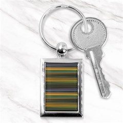 Multicolored Linear Abstract Print Key Chain (rectangle) by dflcprintsclothing