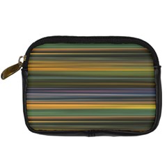 Multicolored Linear Abstract Print Digital Camera Leather Case