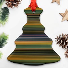 Multicolored Linear Abstract Print Ornament (christmas Tree) 