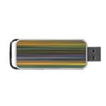 Multicolored Linear Abstract Print Portable USB Flash (One Side) Front