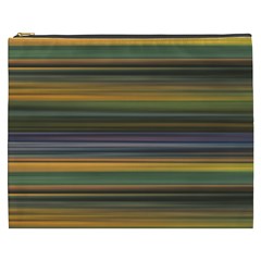 Multicolored Linear Abstract Print Cosmetic Bag (xxxl) by dflcprintsclothing