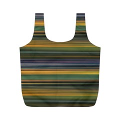 Multicolored Linear Abstract Print Full Print Recycle Bag (m)