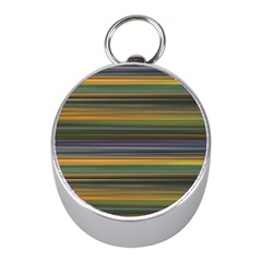 Multicolored Linear Abstract Print Mini Silver Compasses by dflcprintsclothing