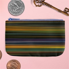 Multicolored Linear Abstract Print Large Coin Purse