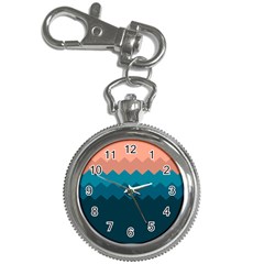 Flat Ocean Waves Palette Key Chain Watches by goljakoff