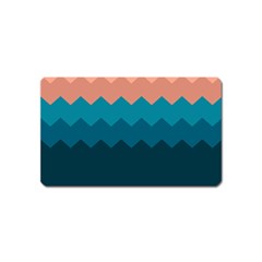 Flat Ocean Waves Palette Magnet (name Card) by goljakoff