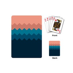 Flat Ocean Waves Palette Playing Cards Single Design (mini) by goljakoff