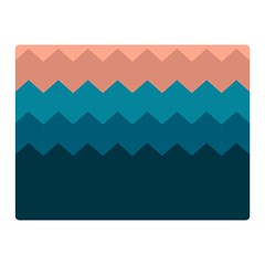 Flat Ocean Waves Palette Double Sided Flano Blanket (mini)  by goljakoff