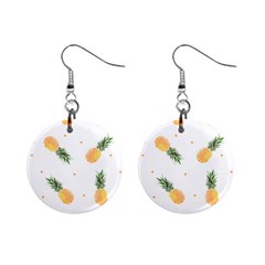 Pineapple Pattern Mini Button Earrings by goljakoff