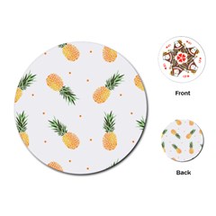 Pineapple Pattern Playing Cards Single Design (round) by goljakoff