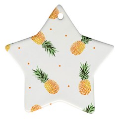 Pineapple Pattern Star Ornament (two Sides) by goljakoff