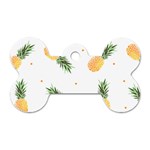 Pineapple pattern Dog Tag Bone (Two Sides) Front