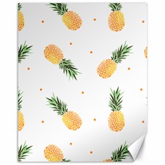 Pineapple Pattern Canvas 11  X 14  by goljakoff