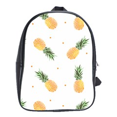 Pineapple Pattern School Bag (large) by goljakoff