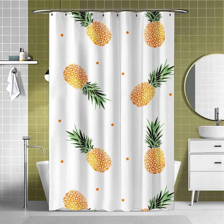 Pineapple pattern Shower Curtain 48  x 72  (Small) 