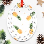 Pineapple pattern Oval Filigree Ornament (Two Sides) Front