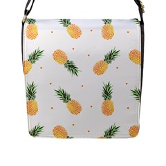 Pineapple Pattern Flap Closure Messenger Bag (l) by goljakoff